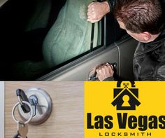 a man opening the car door with keys in front of him and las vegas locks