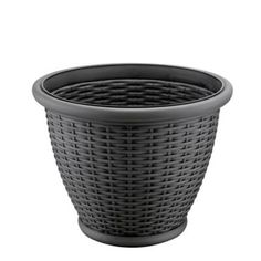 Display your plants in classic style with Red Shed. This 16 in. Faux Resin/Wicker Round Planter is a classic choice for any space. Made with polypropylene for durability and weather resistance, this wicker planter comes in a black finish that goes with any plant. Made with polypropylene construction for durability and weather resistance Black finish creates a classic appearance Round wicker design For both indoor and outdoor use 16 in. diameter Red Shed, Wicker Planter, Tractor Supply, Garden Pots, Tractor, Planter Pots, Shed, Classic Style, Plants