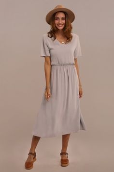 White Short Sleeve V Neckline Rayon Floral Maxi Dress - Dresses - Petallush Easter Outfit Women Church, Sunday Outfit Church Casual, Lds Dresses, Fashion Analysis, Modest Dresses For Church, Modest Summer Dress, Easter Dress For Women Church, Sahm Outfits, Easter Dresses For Women