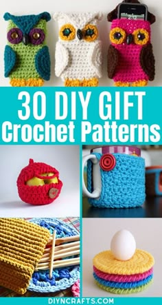 crochet patterns for small items that include an owl