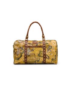 in stock European Map, Duffel Bag, In Store, Pick Up, Buy Online, Map, Free Shipping, Leather