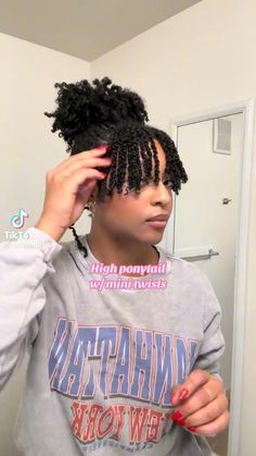 Cute Hairstyles Natural, Cute Hairstyles Natural Hair, Hairstyles Updo Black Women, Curly Hairstyles Updo, Short Twists Natural Hair, Updo Black Women, Hairstyles Natural Hair Black, Natural Hair Black Women, Mini Twists Natural Hair