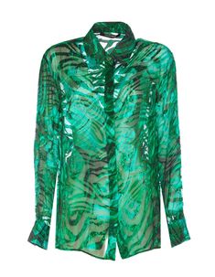 roberto-cavalli-shirts-1724089908457562128-0 Green Shirt, Roberto Cavalli, Lime Green, Clothing And Shoes, Print Patterns, Top Shirt, Long Sleeves, Womens Tops, Mens Outfits