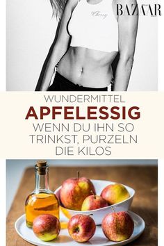 Eine Anleitung, wie du mit Apfelessig gesund und zügig abnehmen kannst! Jetzt lesen bei HARPERSBAZAAR.de. #diät #apfelessig #rezept #abnehmen Home Remedy For Cough, Cold Sores Remedies, Natural Cough Remedies, Lose 40 Pounds, Healthy Eating Habits, Best Diets, Cider Vinegar, Apple Cider