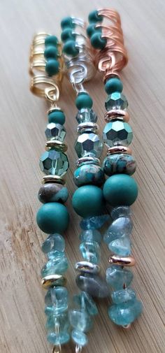 Jasper and Apatite Crystal Loc Jewelry, Dreadlock Hair Ring Accessories, Beads for Braids - Etsy Crystal Loc Jewelry, Diy Loc Jewelry, Beads For Braids, Loc Beads, Dreadlock Hair, Accessories Beads, Dreadlock Jewelry, Apatite Crystal, Ring Accessories