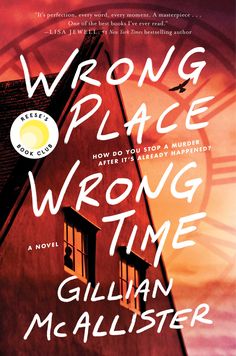 the cover of wrong place, wrong time by gulian mcalister with a clock tower in the background