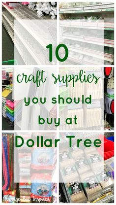 the top ten craft supplies you should buy at dollar tree