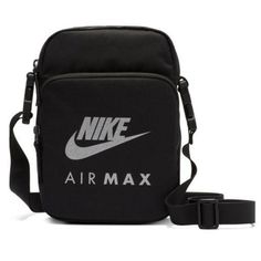 Nike Unisex Air Max 2.0 Brasilia 26l Crossbody Messenger Bag -Zipper Closure -Large Dual Pocket -Gym Black -Iridescent Logo -Item # Ba6050-702 Nike Crossbody Bag, Bike Messenger Bags, Nike Bag, Mochila Nike, Air Max 2, Nike Air Max 2, Mens Crossbody Bag, Lab Tech, Nike Bags