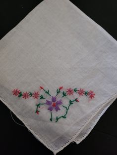 Pretty vintage hankie. I combine shipping on multiple items. Found at an Estate Sale in Wisconsin. Purple Floral Pattern, Pink And Purple Flowers, Purple Flower, Pink And Purple, Purple Floral, Purple Flowers, Estate Sale, Flower Patterns, Wisconsin