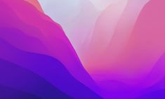 an abstract background with pink and purple shapes in the middle, as well as mountains