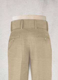 Pull out an exceptionally smooth look during bright days with our Napolean Melange Khaki Double Gurkha Wool Trousers. Crafted from wool blend, the khaki trousers truly define your style making you fall in love with them again and again. 
 
 Look Includes  Napolean Melange Khaki Wool Fabric  Cross Pocket  Two Pleated Front  Double Button Fastening Wide Waistband  Diamond Pocket On Right  1.5inch Trouser Cuffs  Two Welted Back Pockets on Trousers   
 You can change the look during customization if Khaki Trousers, Wool Trousers, Wide Waistband, Wool Fabric, Wool Blend, Trousers, Wool, Fabric