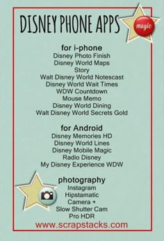 disney phone apps for iphone and ipod