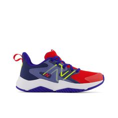 PRICES MAY VARY. Lightweight injection-molded EVA foam midsole provides lightweight cushioning Synthetic and mesh upper No-sew overlays Durable rubber outsole Bold kid-friendly design Friendly Design, Eva Foam, Lace Up Shoes, Kid Friendly, New Balance, For Free, Lace Up, Mesh, Running