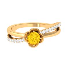 Product Details Radiating timeless elegance, this Yellow Sapphire Ring is a masterwork of sophistication. Featuring a Round Shape Yellow Sapphire delicately set in a 4 Prong Diagonal Setting, and accentuated with Diamond on a Flower Promise Ring, it showcases a truly opulent design. This Commitment Ring is a perfect luxurious jewelry piece for those extraordinary occasions that call for a touch of grandeur. Product Information SKU SHP-RINGS032220590 Weight 2.40 gm (Approximate) YELLOW SAPPHIRE I Fine Jewelry Yellow Sapphire Round Ring, Round Yellow Sapphire Jewelry With Diamond Cut, Classic Round Cut Yellow Sapphire Jewelry, Yellow Sapphire Ring, Fine Jewelry For Formal Occasions, Round Yellow Sapphire Gemstone Jewelry, Commitment Rings, Yellow Sapphire Rings, Yellow Diamond Rings, Round Diamond Ring