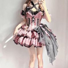 Mini Dress With Ruffles For Cosplay, Ruffled Mini Dress For Cosplay, Spring Mini Length Cosplay Dress, Mini Length Dress With Ruffles For Cosplay, Mini Length Ruffled Dress For Cosplay, Summer Cosplay Dress With Ruffles, Pink Summer Cosplay Dress, Pink Summer Dress For Cosplay, Fitted Ruffle Dress For Cosplay