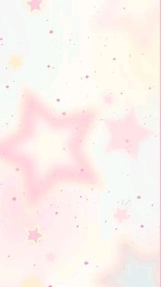 a pink and white background with stars on the bottom right corner, in pastel colors