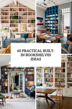 This round is dedicated to the coolest built-in bookshelves that are sure to make your home cooler. They look cohesive and pretty. In Home Library, Quirky Living Room, Navy Living Rooms, Neutral Dining Room, Minimalist Home Office, Ikea Bookshelves, Neutral Furniture