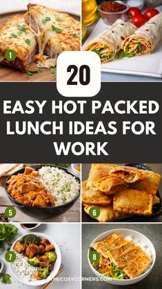 20 easy hot packed lunch ideas for work