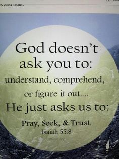 Trust God Verse, God Is In Control, Isaiah 55, Trust God, God Is