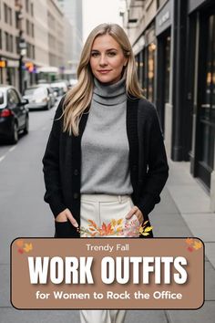 Fall Work Outfits for Women Trendy Fall Work Outfits, Fall Work Outfits, Spring Work, Classic Trousers, Chic Blouses, Professional Wardrobe