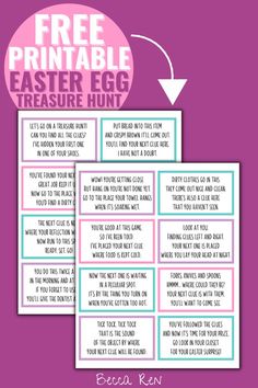 easter egg treasure hunt Easter Basket Treasure Hunt, Easter Egg Hunt Clues Indoor, Clues To Find Easter Basket, Easter Basket Hunt Clues Free Printable, Free Easter Scavenger Hunt Clues, Free Easter Basket Scavenger Hunt, Easter Basket Scavenger Hunt Clues Free Printable, Easter Clue Hunt, Free Printable Easter Scavenger Hunt Clues