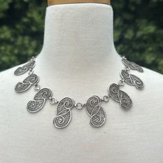 Have A Wow Moment With This Stunning Antique Necklace And Bracelet Set. Ornate Sterling Filigree Necklace Measures 17” Bracelet Measures 7.5” Total Weight = 83g Antique Silver Jewelry, Filigree Necklaces, Necklace And Bracelet Set, Sterling Necklaces, Antique Necklace, Necklace And Bracelet, Necklace Bracelet, Bracelet Set, Womens Jewelry Necklace