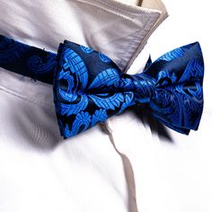 Brand: Barry Wang Excellent Material: 100% Handmade Silk What You Get: Same Design Pre-tied Bow tie, Pocket Square & Cufflinks Size: Bowtie in 4.8" Length & 2.36" width, pocket square in 9"x 9"size.For More Quality Stylish Bowties with Unbeatable Price, Please Click Our shop to Check More.With So Much Choice and Impeccable Quality, There's No Excuse Not to Have A Superb Selection in Your Wardrobe. Occasion: Perfect for Daily Dress, Business, Office, Meeting, Birthday, Wedding, Engagement, Ball P Dress Business, Office Meeting, Pre Tied Bow Tie, Bow Tie Set, Cufflink Set, Tie Set, Daily Dress, Blue Paisley, Pocket Square