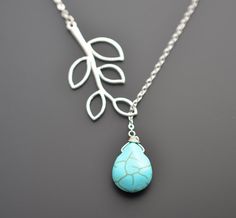 SALETurquoise necklaceBranch necklaceSilver by TheMichelleJewelry Wire Wrapped Dangle Lariat Necklace As A Gift, Blue Lariat Necklace As A Gift, Turquoise Drop Jewelry Gift, Turquoise Drop Jewelry As A Gift, Handmade Turquoise Lariat Necklace For Gift, Gift Wire Wrapped Dangle Lariat Necklace, Adjustable Dangle Turquoise Necklace As Gift, Turquoise Lariat Necklace As A Gift, Dangle Wire Wrapped Lariat Necklace Gift