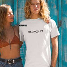 Beach Life Summer Vibes Unisex Or Womens Fitted And White Or Black Shirt! Thanks So Much, More Styles, Colors & More Available Upon Request! 1/$19 Or 2/$24 Add To Bundle For Special Price! Freebies With Every Purchase :) White Tops For Streetwear During Beach Season, Summer Streetwear White Print Shirt, White Letter Print Shirt For Beach Season, White Casual T-shirt For Beach Season, White Text Print Tops For Beach Season, Casual White T-shirt For Beach Season, White Tops For Beach Season Streetwear, White Relaxed Fit T-shirt For Beach Season, White Relaxed Fit T-shirt For Beach