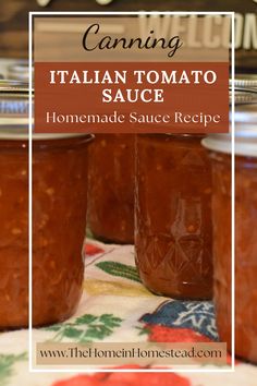 Italian Tomato Sauce in Canning Jars How To Can Tomato Sauce Water Bath, Water Bath Canning Pasta Sauce, Water Bath Tomato Sauce, Canning Spaghetti Sauce Water Bath Recipes, Canning Pasta Sauce Water Bath, Ball Tomato Sauce Canning Recipe, Canning Italian Tomato Sauce, Water Bath Tomato Canning, Canning Tomato Sauce Water Bath