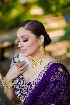 Empress Kundan Set - bAnuDesigns Bridal Look Indian, Indian Bridal Jewelry, Bridal Hair Buns, Gold Necklace Indian, Kundan Choker, Gold Necklace Indian Bridal Jewelry, Hair Buns, Necklace Indian, Bridal Jewellery Indian