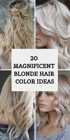 Check out 20 stunning blonde hair color ideas. These versatile shades, from cool ash blonde to warm honey, are perfect for adding depth and dimension to your hair. Blonde hair color can brighten up your appearance and give you a radiant look. Find your ideal shade and embrace the latest trends. Popular Blonde Hair Color 2024, Single Process Hair Color Blondes, Bright Blonde Hair Color Ideas, Blonde Shades Of Hair, Natural Blonde Hair Color Ideas, Different Blonde Tones, Warm Platinum Blonde Hair, Hair Color Blondes, Blonde Hair Tones