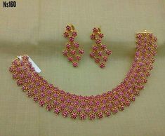 Ruby Necklace Designs, Ruby Jewelry Necklaces, Bridal Diamond Necklace, Designers Jewelry Collection, Modern Gold Jewelry, Beautiful Gold Necklaces, Gold Mangalsutra Designs