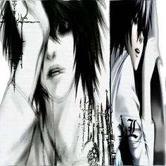 Lawliet Pfp, Manga Pfp Aesthetic, Manga Icons Black And White, L Pfp, L Icon, Emo Icons, L Wallpaper