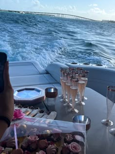 Champagne, rose gold, rose, pink, ocean, Miami, birthday, party Boat Party Aesthetic, Glitz And Glam Bachelorette, Boat Birthday Party, Glam Bachelorette, Dream Photoshoot, Golden Birthday Parties, 22nd Bday