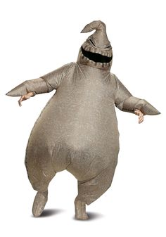 an inflatable costume is shown on a white background