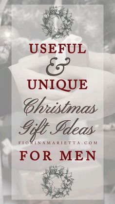 two hands holding each other with the words useful and unique christmas gift ideas for men