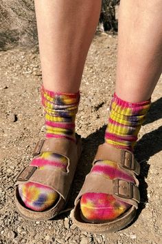 Hippyfeet Socks, Natural Dye Socks, Handmade Pink Casual Socks, Handmade Multicolor Casual Socks, Casual Handmade Multicolor Socks, Casual Multicolor Handmade Socks, Tye Dye Socks, Dyed Socks, Aesthetic Socks