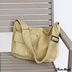 Olivia Mark – Bolso crossbody hombro simple paquete de gran capacidad color sólido estudiante clase mori literaria bolsa de lona Women Crossbody Bag, Canvas Messenger Bag, Girls Handbags, Crossbody Tote Bag, Street Trends, Trend Style, Crossbody Tote, Canvas Shoulder Bag, Shoulder Tote Bag