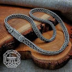 Unique Viking Chain. Sterling Silver Mammen Style Viking Necklace. Norse Mythology Gift Viking Jewelry. - Etsy Byzantine Style Box Chain Jewelry As Gift, Medieval Style Silver Jewelry With Intricate Design, Sterling Silver Traditional Necklace With Box Chain, Handmade Byzantine Style Sterling Silver Jewelry, Byzantine Style Engraved Sterling Silver Jewelry, Handmade Sterling Silver Byzantine Jewelry, Traditional Silver Box Chain Jewelry, Handmade Byzantine Sterling Silver Jewelry, Bohemian Silver Jewelry With Box Chain