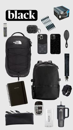 Gym Bag Essentials Mens, School Backpack Essentials, School Survival Kits, Uni Bag, Gym Bag Essentials, North Face Bag, Tods Bag