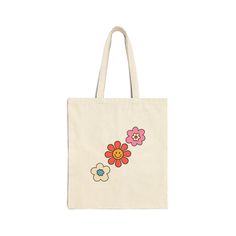 This 100% cotton bag comes in one size - 15" x 16"- perfect for everyday wear. While the canvas material will show off your designs in great colors, it's durable and will last for years. The bag features 20" handles (made from the same canvas), making it easy to carry even with a week's worth of shopping. >100% cotton canvas > Heavy fabric (12 oz/yd² (406.9 g/m > Sewn-in label > Natural Color CARE INSTRUCTIONS > Do not iron directly over the printed area - print may stick to the iron.; Spot clean; Do not bleach; Line dry. SIZE GUIDE > One Size 15" x 16" > Width, in15.00 > Length, in16.00 > Handle length, in 20.00 RETURNS AND EXCHANGES >All of our bags are custom printed just for you so we do not accept returns or exchanges  >If there are any issues with the bags, please message us and we w White Cotton Bags For Daily Life, Flower Shaped Cotton Shoulder Bag For Everyday Use, Eco-friendly Flower-shaped Everyday Bag, Cotton Flower-shaped Bag For Daily Use, Cotton Flower-shaped Shoulder Bag For Everyday Use, Flower-shaped Cotton Shoulder Bag For Everyday Use, Casual Cotton Flower-shaped Bag, Everyday Cotton Flower-shaped Shoulder Bag, Floral Shaped Cotton Gift Bag