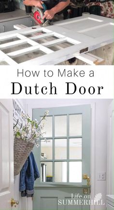 how to make a dutch door