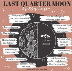 Last Quarter Moon, First Quarter Moon, Lunar Witch, Quarter Moon, Moon Spells, Lunar Moon, Child Of The Universe, Moon Journal, Full Moon Ritual