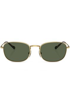 gold-tone green tinted lenses oval frame nose pads straight arms curved tips These glasses come with a protective case. Vogue Sunglasses, Oval Glasses, Vogue Eyewear, Tortoise Shell Sunglasses, Mens Eyewear, Oval Frame, Gold Sunglasses, Mens Gold, Sunglass Frames