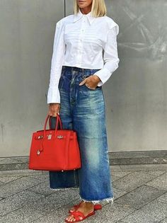 Back To Work Outfits Offices, Summer Jeans Work Outfit, 40 Style Over 40 Casual Outfits, Fashion For Plus Size Women Over Fifty, Crop Jeans And Boots, Capri Wide Leg Pants Outfit, Midsize Fashion Winter 2024, Wide Leg Capris Outfit, Round Top Texas Fashion