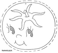 a drawing of a sun with two eyes and one eyeball in the center, surrounded by circles