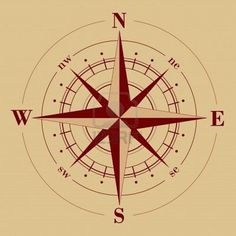 a compass with the letter s on it in brown and beige colors stock photo, royalty illustration