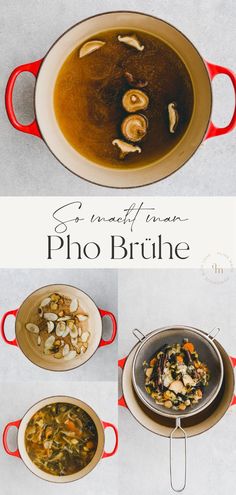 the broth is being prepared and ready to be cooked in the pot with other ingredients