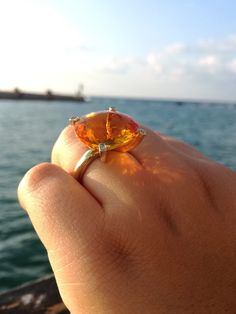 "14k Citrine Statement Diamond Ring, Citrine Ring 14K Yellow Gold, Citrine Oval Cut Ring, Citrine Gemstone Ring Gold, Yellow Engagement Ring ----------------------------------------------------------------------------- Please watch the video of this ring set on my Instagram page at this link: https://www.instagram.com/p/B1j6oN9Huz0/ ----------------------------------------------------------------------------- Citrine Sun SetRing. Just look at that perfect Brazillian orange Citrine VS clear gemst Orange Topaz Ring As Gift, 14k Gold Orange Rings With Accent Stones, Orange Topaz Ring With Prong Setting, Orange 14k Gold Rings With Accent Stones, Oval Orange Topaz Gemstone Ring, Luxury Orange Rings With Prong Setting, Orange Topaz Ring Fine Jewelry For Gift, Orange Topaz Ring Fine Jewelry Gift, Orange Topaz Gemstone Rings